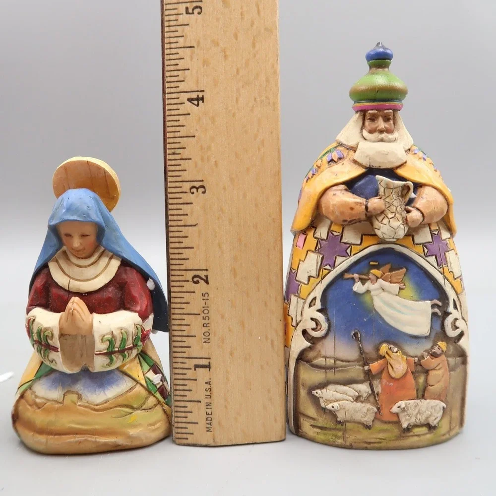 VTG Jim Shore Let Every Heart Prepare Him Room Three Wisemen Nativity Set 113256